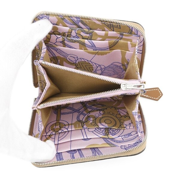 HERMES Azap compact silk in Epsom Chai - Picture 4 of 4